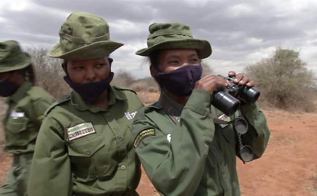 Ranger patrolling a national park