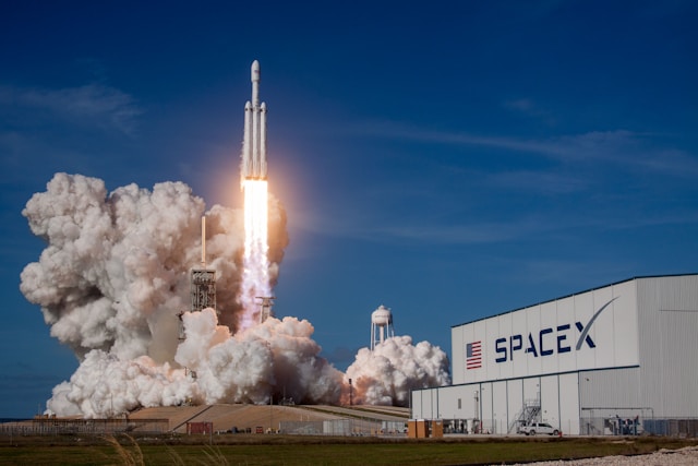 SpaceX's Starship launching into space