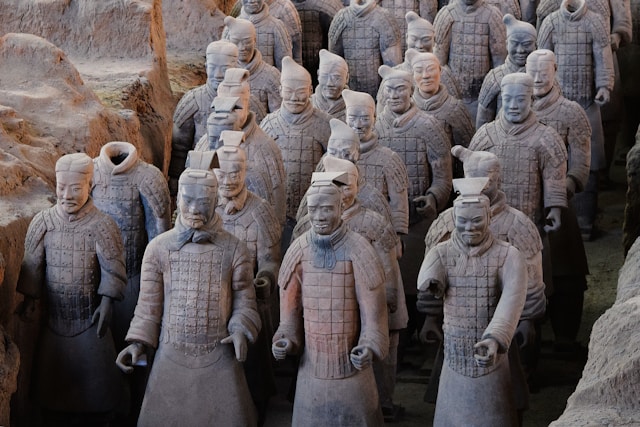 Terracotta Army sculptures in Xi'an, China