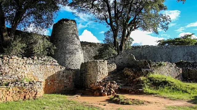 The ancient structure of Great Zimbabwe