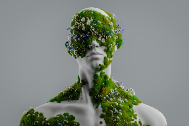 Artificial intelligence interface with environmental monitoring data