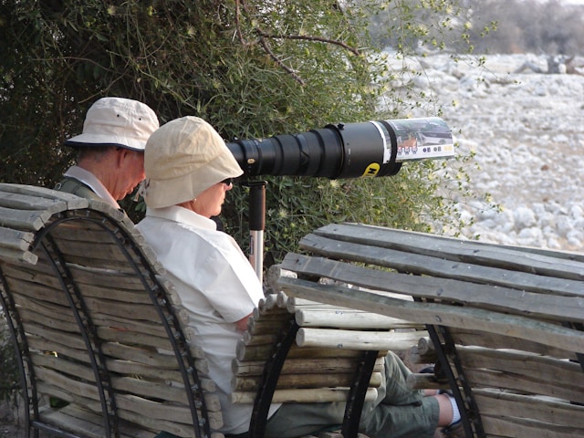 Wildlife photographer long lens