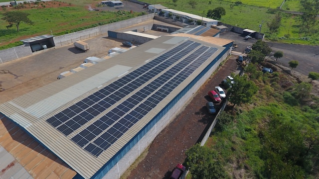 solar farm, recycling facility, and carbon capture infrastructure