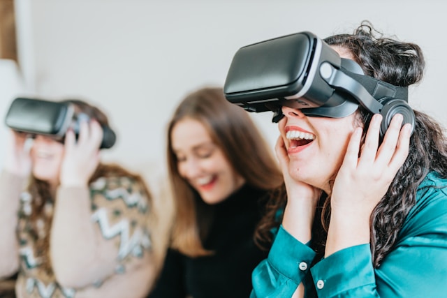 VR headset virtual concert