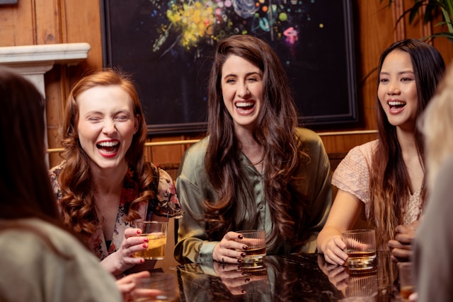 People laughing together showing emotional contagion