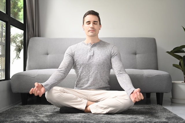 Person practicing mindfulness