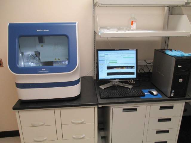Automated Sanger sequencer machine used for DNA sequencing