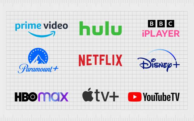 Logos of popular streaming platforms like Netflix, Disney+, Amazon Prime, and Max